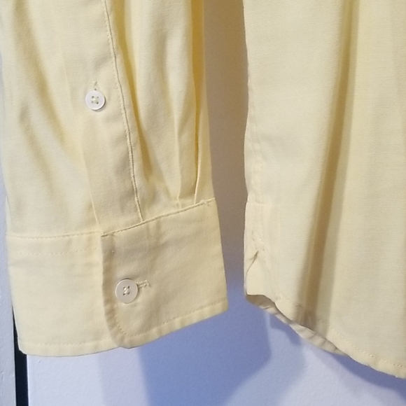 Yellow slim-fit medium button-up - Picture 4 of 4